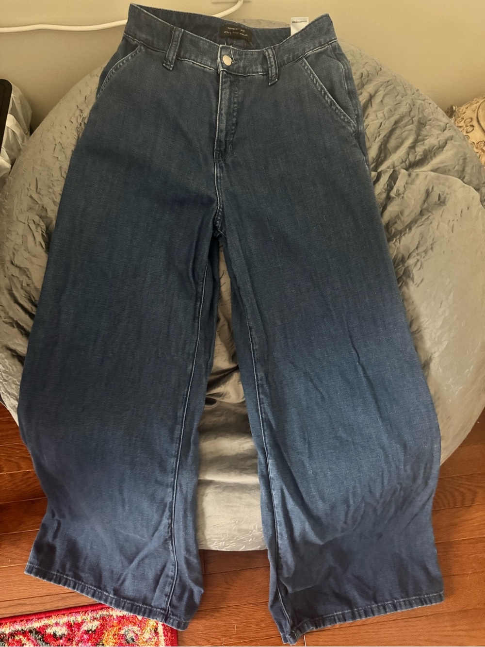 Banana Republic Ultra High Rise Wide Leg Jeans